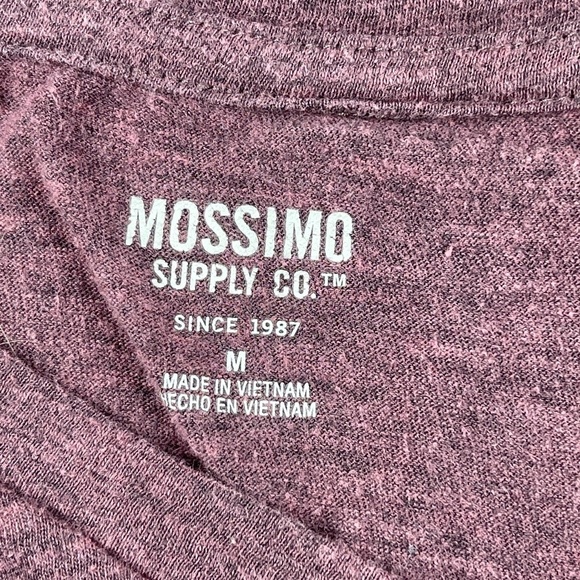 Mossimo Womens Graphic Tee Pink Vneck Medium - Picture 7 of 7